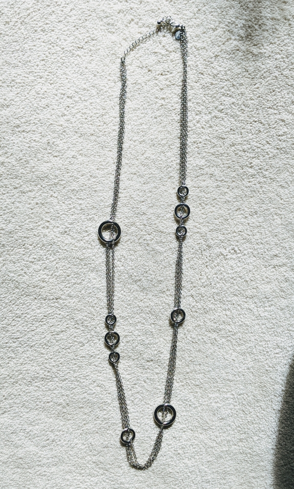 Long Silver Artsy Chain.